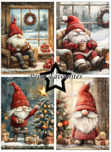 Charger l&#39;image dans la galerie, Bloc de papier A6 Gnomes de Noël - Paper Favourites (PFA593)
