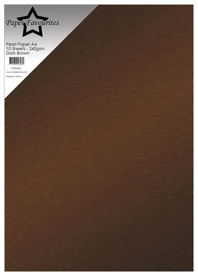 Dark Brown A4 Pearl Paper 240gsm (10pcs)PFSS404