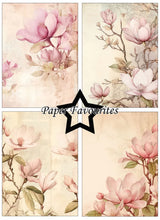 Charger l'image dans la galerie, Bloc Papier A6 "Pink Magnolia" - Paper Favourites (PFA571)
