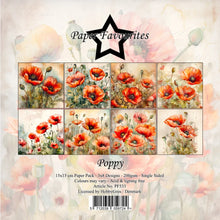 Charger l'image dans la galerie, Bloc Papier 15x15 cm "Poppy" - Paper Favourites (PF533)
