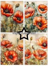 Charger l'image dans la galerie, Bloc Papier A6 "Poppy" - Paper Favourites (PFA574)
