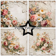 Charger l'image dans la galerie, Bloc de papier 15x15 cm "Vintage Flowers" - Paper Favourites (PF567)
