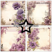 Charger l'image dans la galerie, Bloc Papier 15x15 cm "Vintage Mauve" - Paper Favourites (PF534)

