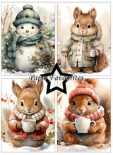 Charger l&#39;image dans la galerie, Bloc de papier A6 Mignonnerie hivernale - Paper Favourites (PFA588)
