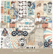 Charger l'image dans la galerie, Bloc 15x15 cm "It's a Man's World" 24 feuilles - Papers For You (PFY-3043)
