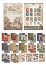 Charger l'image dans la galerie, Junk Journal Wizarding Adventure Houses A4 - Paper for You (PFY-15964) - contenu
