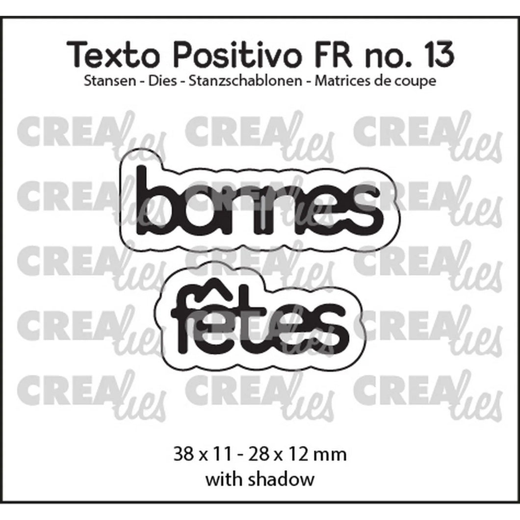 Text Dies French No. 13 