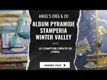 Charger et lire la vidéo dans la visionneuse de la Galerie, Bloc de papier pour scrapbook Stamperia 8 po - Winter Valley
