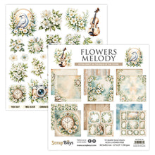 Charger l&#39;image dans la galerie, Bloc Flowers Melody 30x30 cm - Scrapboys (SB-FLME-08)
