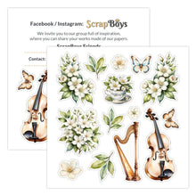 Charger l&#39;image dans la galerie, Bloc Flowers Melody 15x15 cm - Scrapboys (SB-FLME-09)
