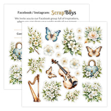 Charger l&#39;image dans la galerie, Bloc Flowers Melody 20x20 cm - Scrapboys (SB-FLME-10)
