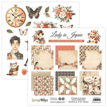 Charger l'image dans la galerie, Bloc Lady in Japan 20x20 cm - ScrapBoys
