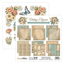 Charger l&#39;image dans la galerie, Vintage elegance 6x6 Inch Paper Pad  de Scrapboys (SB-VIEL-09)
