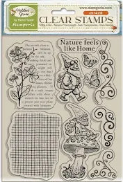 Timbre acrylique cm 14x18 - gnômes hidden grove WTK216