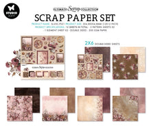 Charger l&#39;image dans la galerie, Set Scrapbooking Fleurs Vintage &amp; Bois Studio Light 30x30cm
