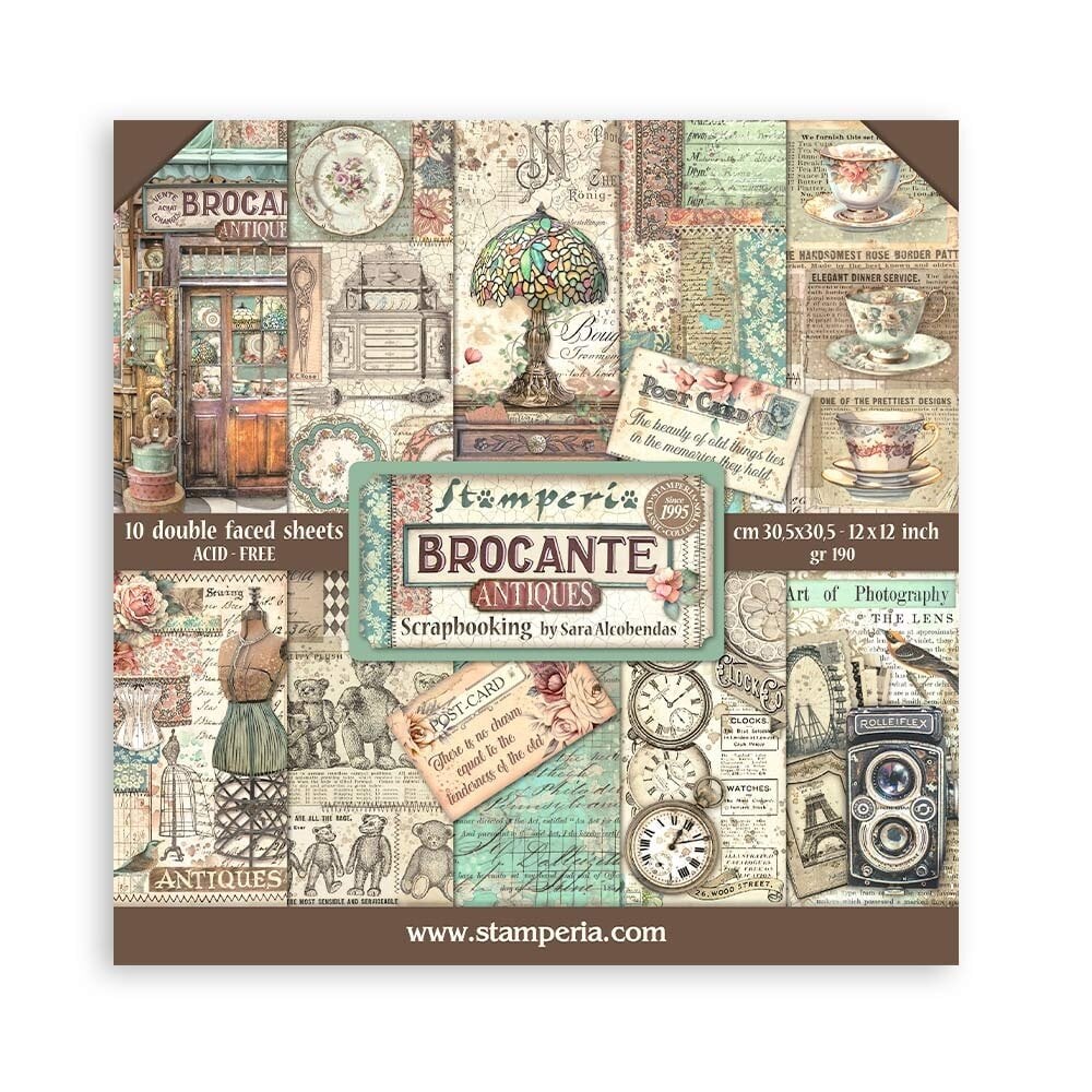 Brocante Antiques 12x12 Inch Paper Pack