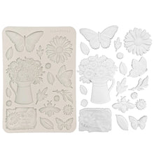 Charger l'image dans la galerie, Moule Silicone A5 "Daisy Art - Marguerites et Papillons" - Stamperia (KACMA603)

