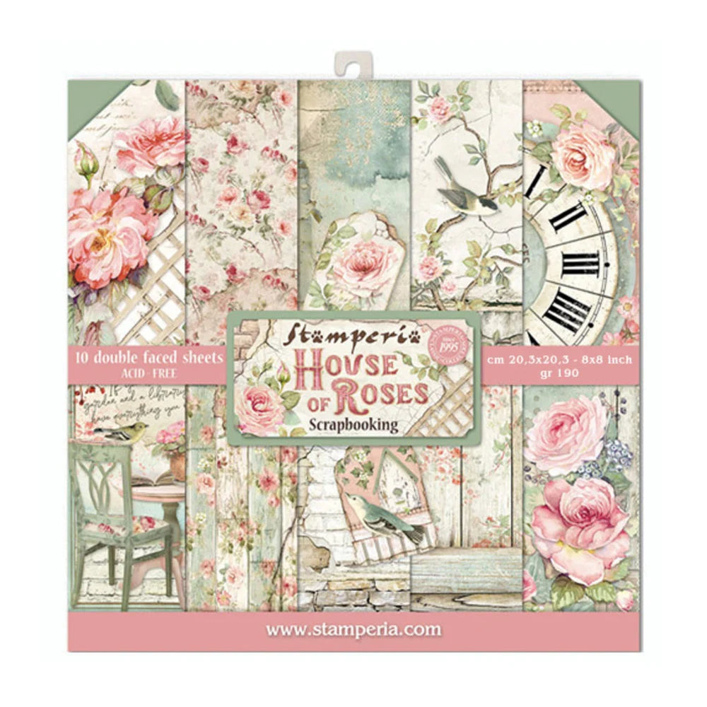 House of Roses 8x8 Inch Paper Pack (SBBS08)