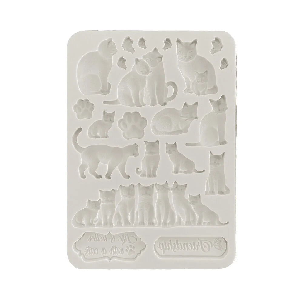 Orchids and Cats Silicon Mould A5 Cats (KACMA523)