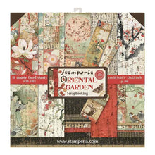 Charger l&#39;image dans la galerie, bloc Papier double Face 10 feuilles 30 X 30 cm &quot; Oriental Garden&quot; (SBBL58)
