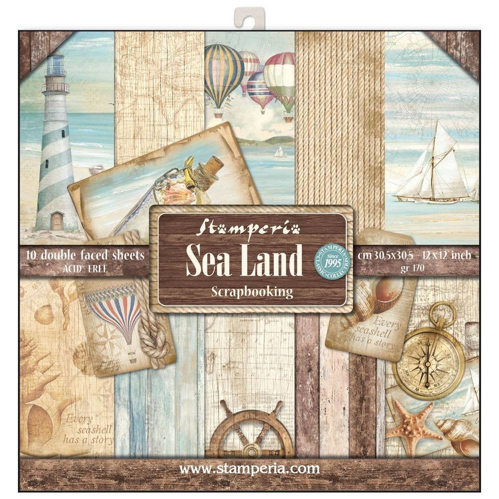 Sea Land 12x12 Inch Paper Pack stamperia