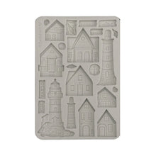 Charger l&#39;image dans la galerie, &quot;Silent Sea&quot; A5 Silicon Mould Houses and Lighthouse (KACMA577)
