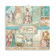 Charger l'image dans la galerie, Bloc papier 20x20cm Sleeping Beauty - 10 feuilles recto-verso - Stamperia (SBBS38) - DESTOCKAGE
