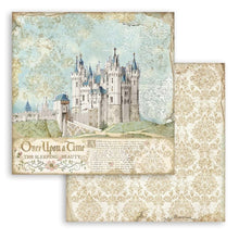 Charger l'image dans la galerie, Bloc papier 20x20cm Sleeping Beauty - 10 feuilles recto-verso - Stamperia (SBBS38) - DESTOCKAGE
