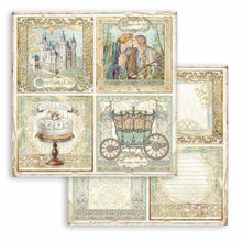 Charger l'image dans la galerie, Bloc papier 20x20cm Sleeping Beauty - 10 feuilles recto-verso - Stamperia (SBBS38) - DESTOCKAGE
