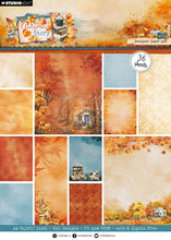 Charger l'image dans la galerie, Exemples de papiers de fond Autumn Story de Studio Light au format A4
