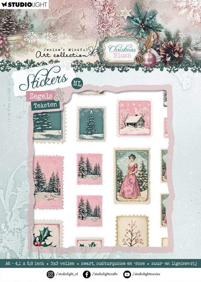 Christmas Blush Stickers A6 (JMA-CB-STIC53) - Studio Light