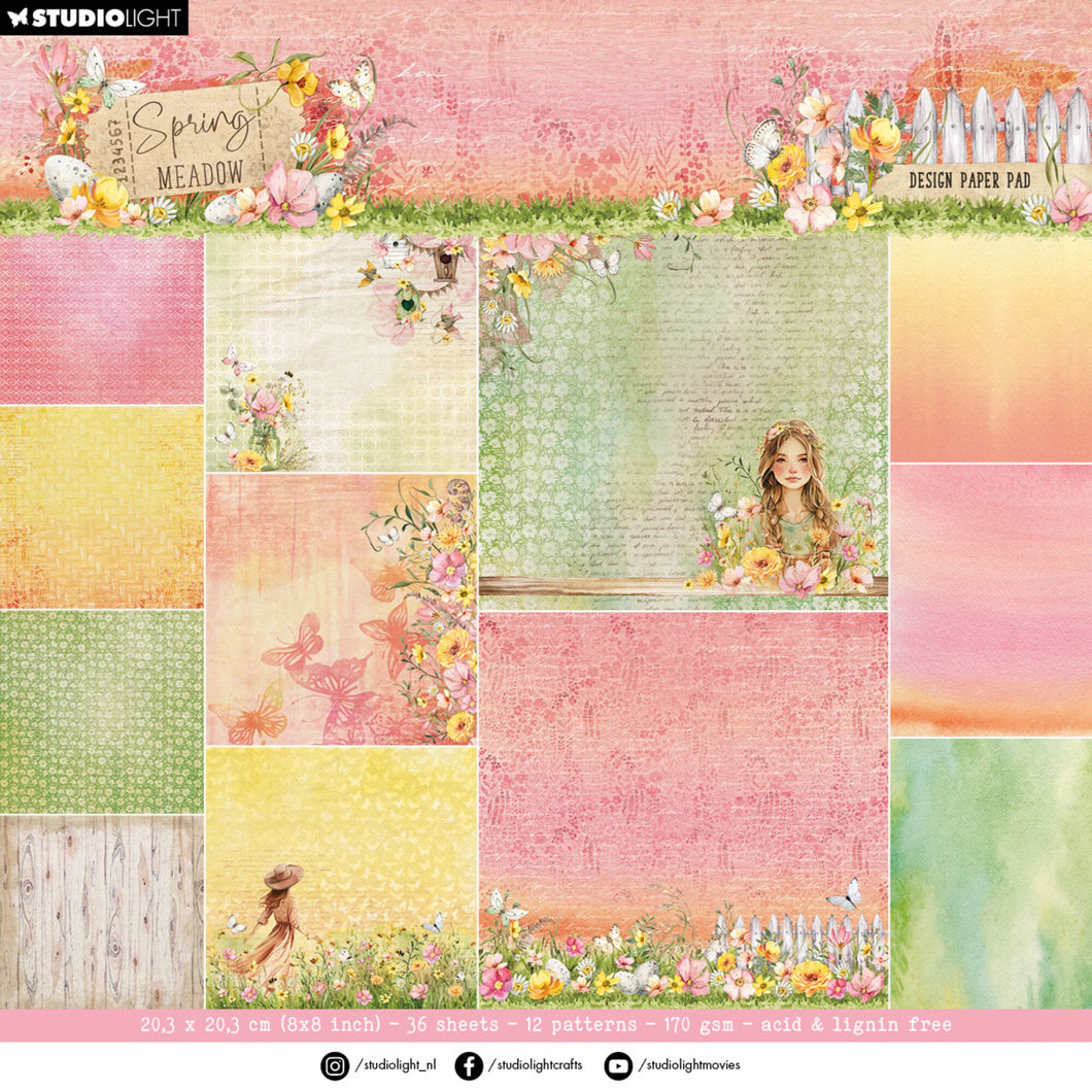 Spring Meadow 8x8 Inch Designer Paper Pad (SL-SM-DPP270)