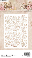 Charger l'image dans la galerie, pochoir A6 "Floral Pattern" Teddy's Tea Time - Studio Light (SL-TTT-MASK388)
